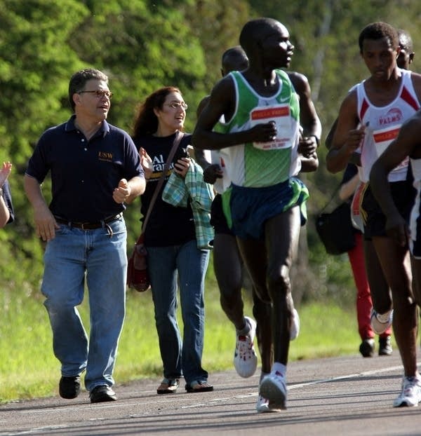 Al Franken at 2007 Grandma's Marathon