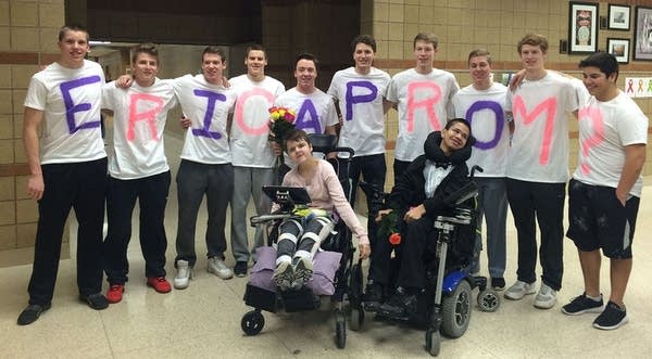 Basketball champs help classmate ask girl to the prom