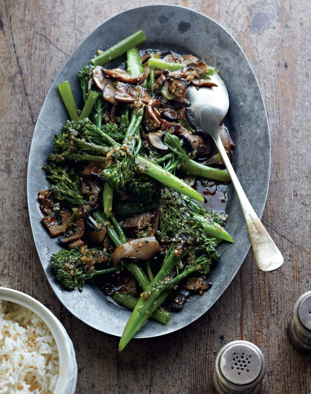 Portobello Mushroom, Green Onion and Broccolini Stirfry The Splendid