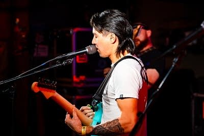 band performing on stage