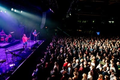 Crowd watching show on stage
