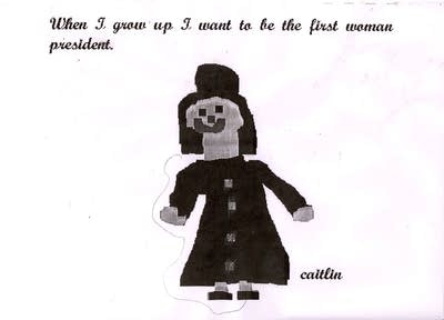 'The first woman president'