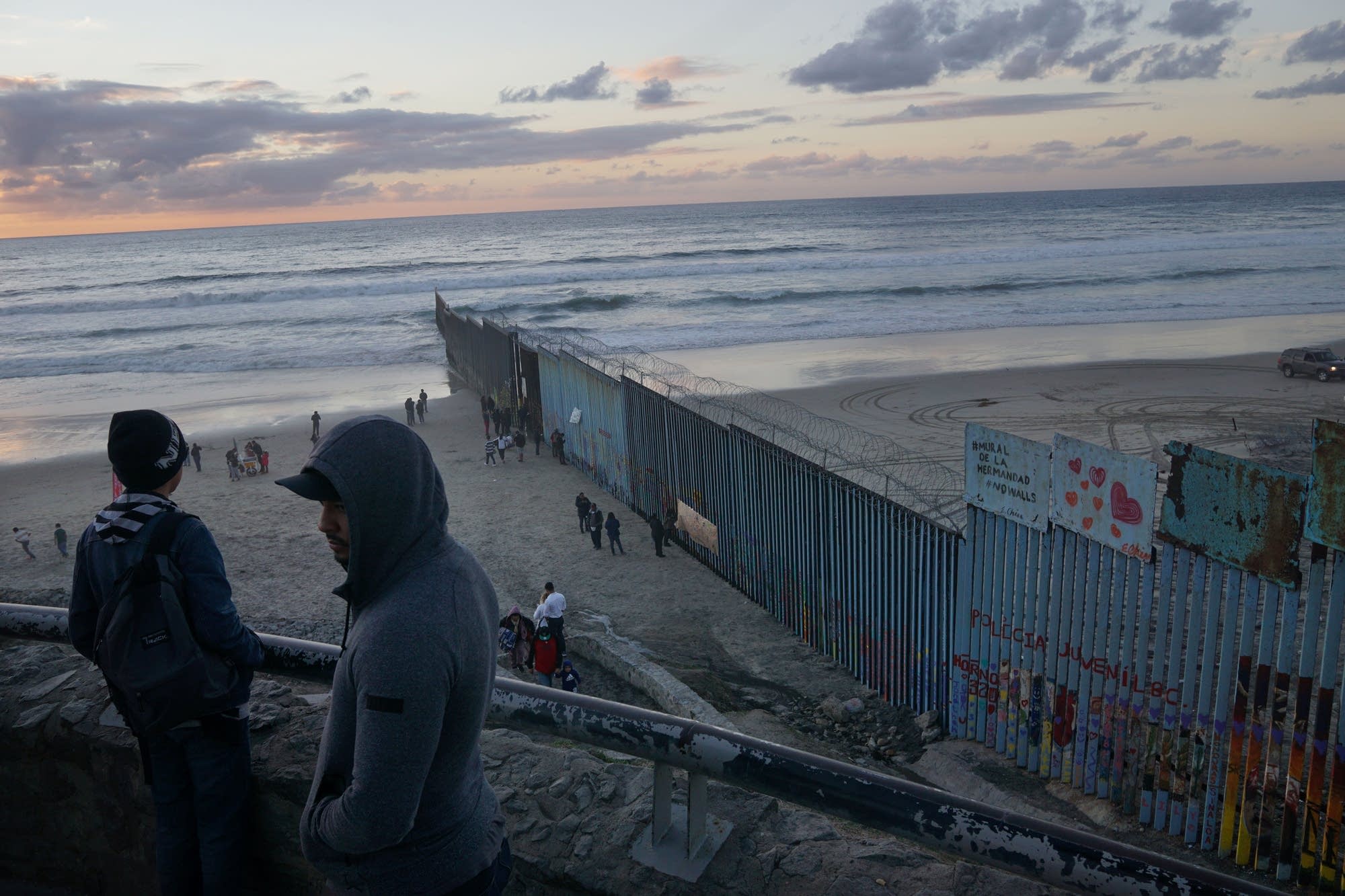 The U.S.-Mexico border fence.