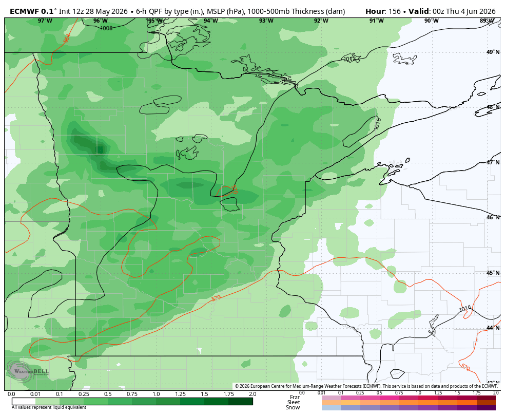 Signs point to better rain by the middle of next week