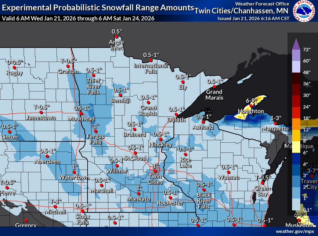 Another round of light snow followed by the coldest air of winter