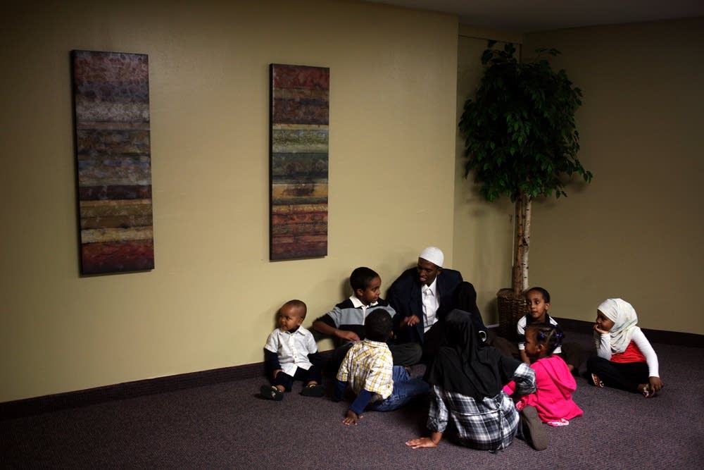 Sharing stories before Iftar