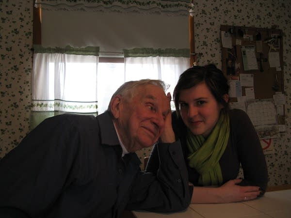 Niemi with granddaughter