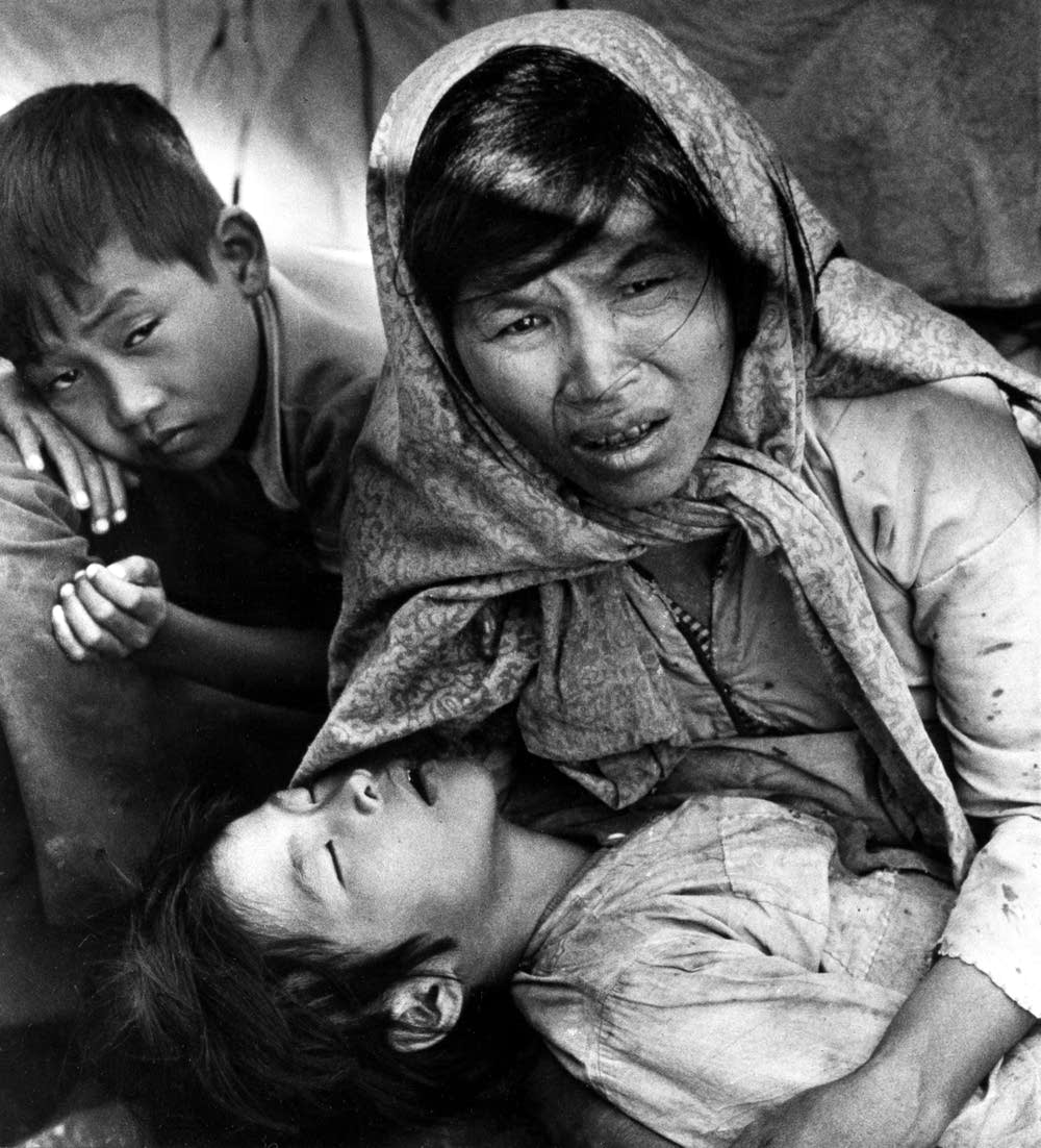 Mother and sick child