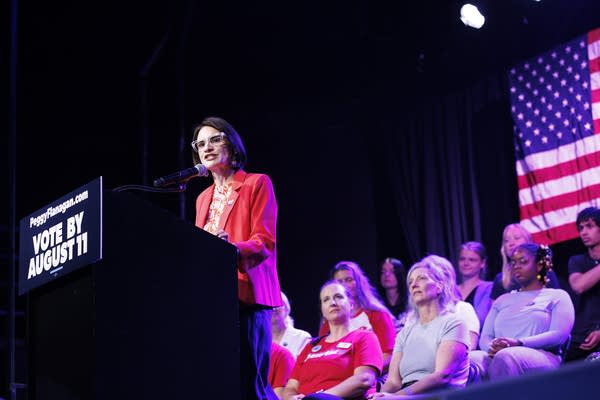 A Rally with Sanders, Flanagan, and Omar, Ellison, and Smith