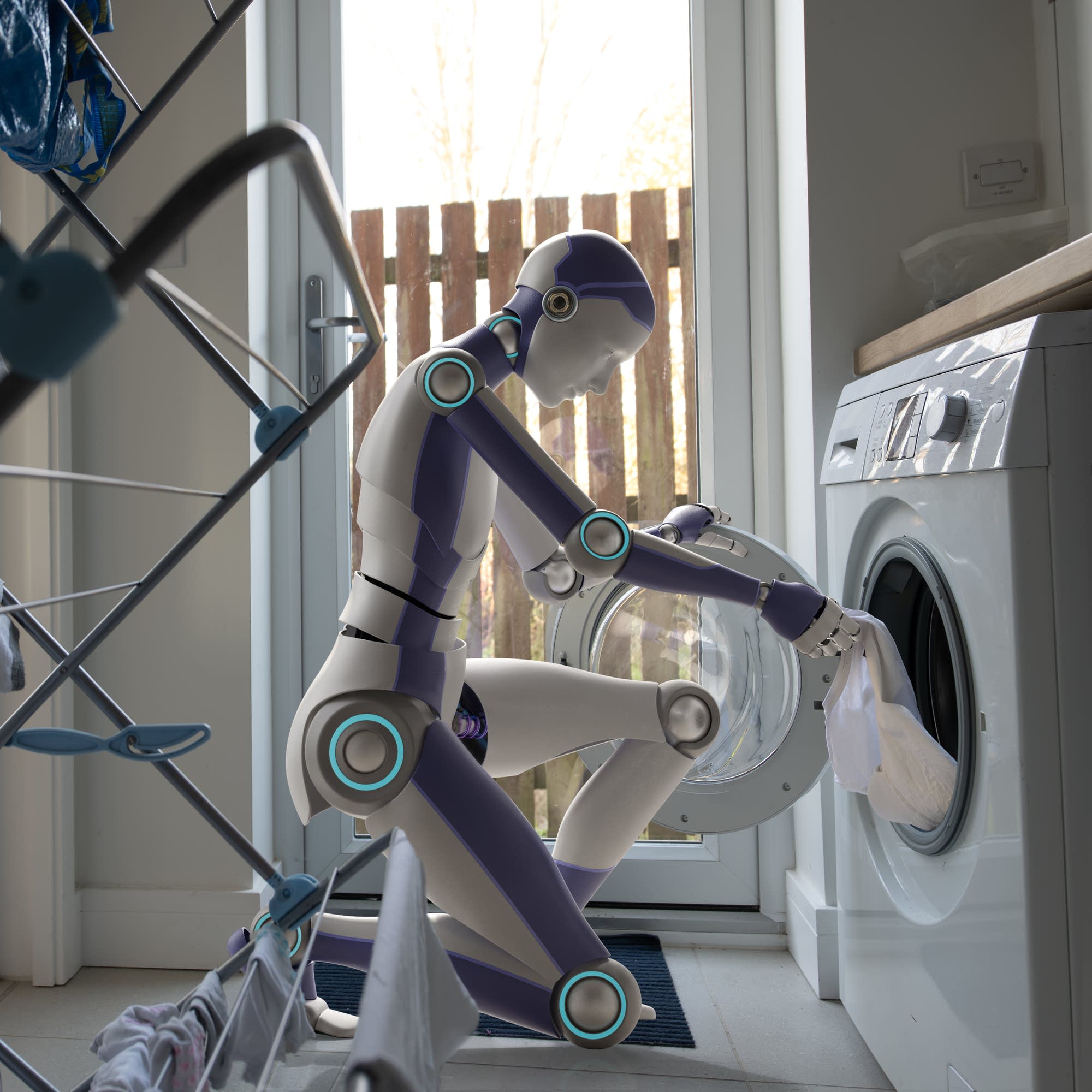 Gig workers train humanoids on household chores