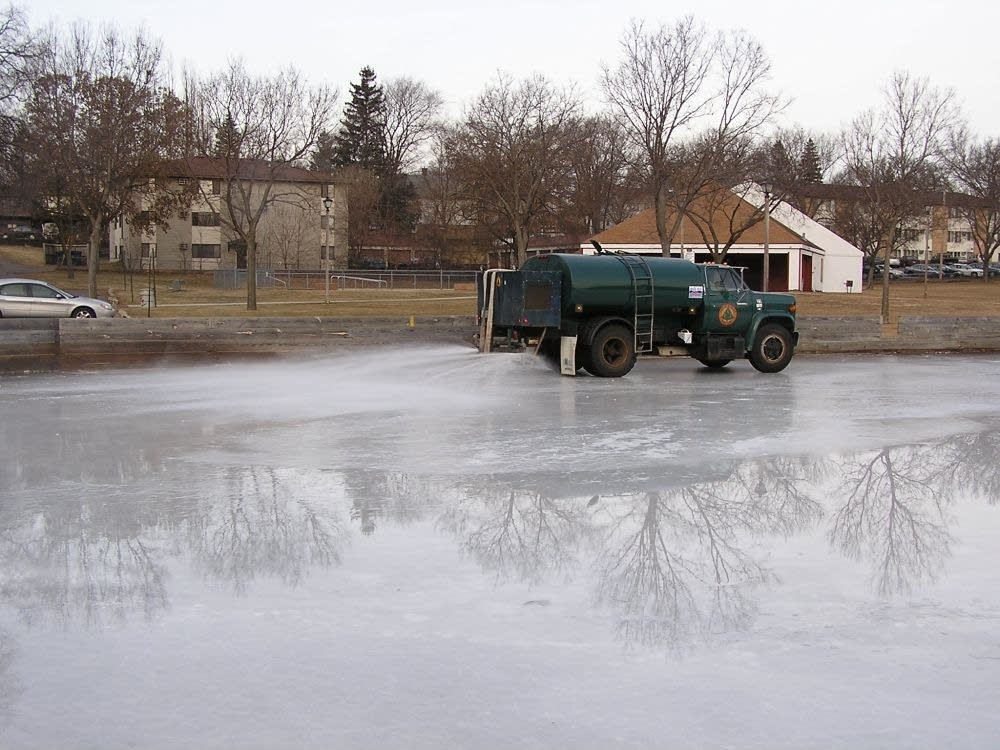 An icy drive