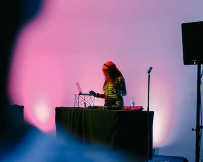 dj effygasm playing music on stage