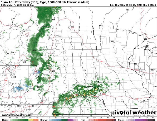 Dry Thursday with rain developing Friday 
