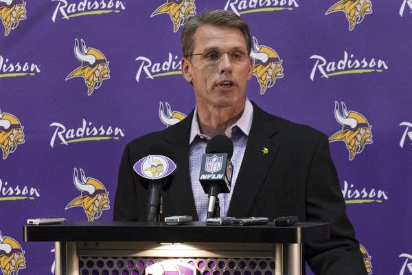 GM Rick Spielman addresses reporters Monday