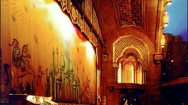 The Fox Theatre Organ facade in Detroit, Mich.
