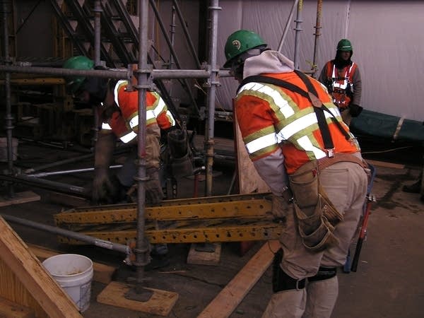 Bridge workers