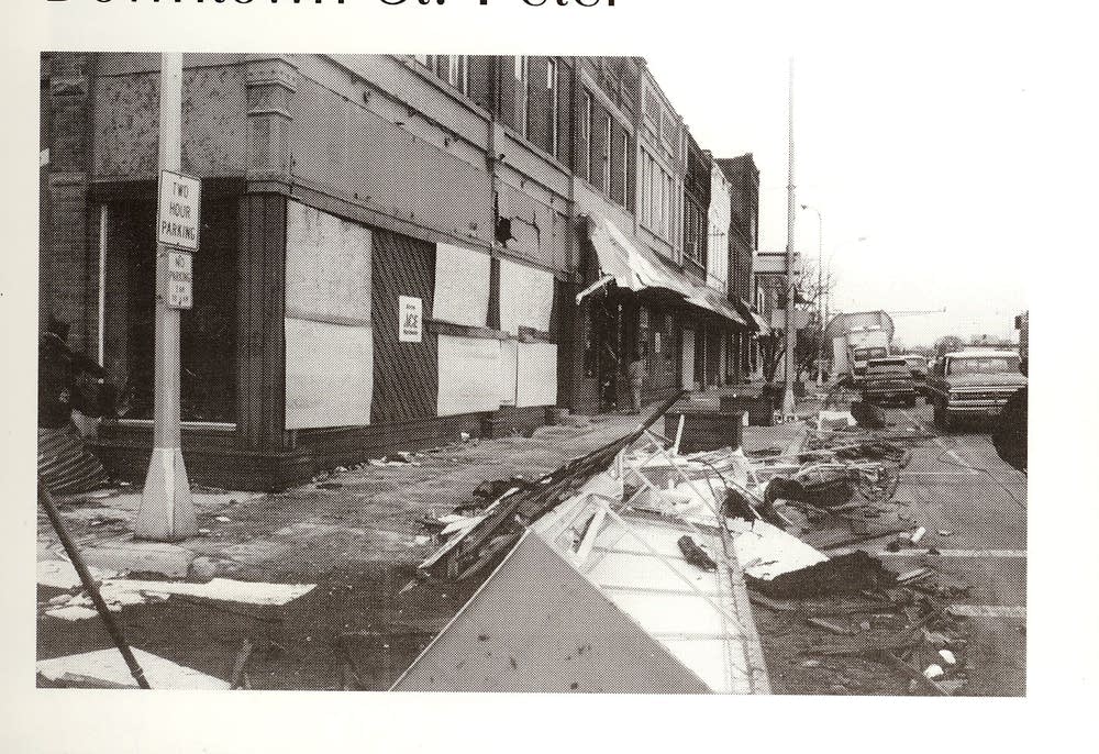 Downtown post-tornado