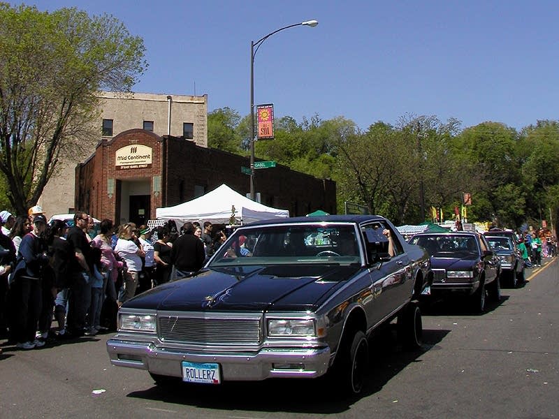 Lowriders in the parade
