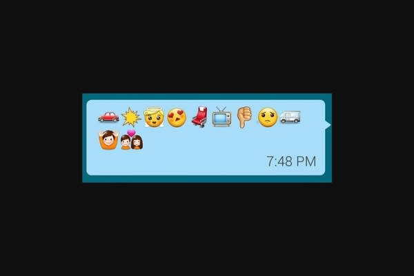 The plot of Defending Your Life told in emoji