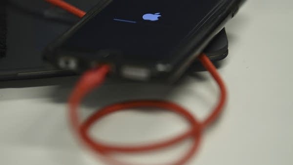 Smartphones like this one are powered by lithium-ion batteries. 