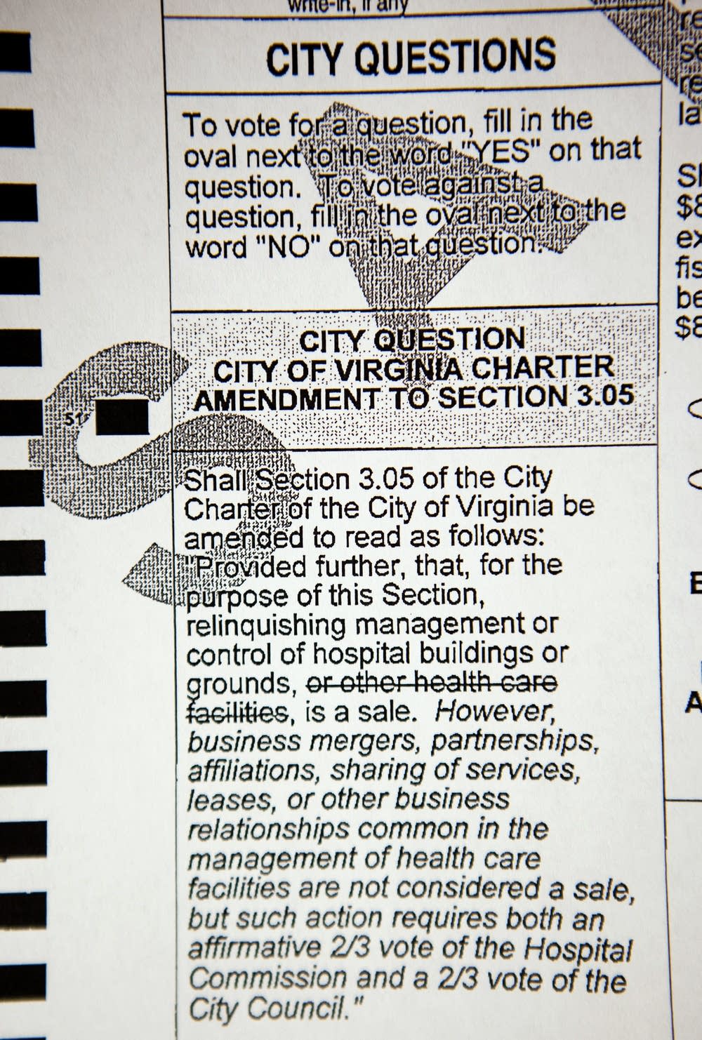 Ballot question