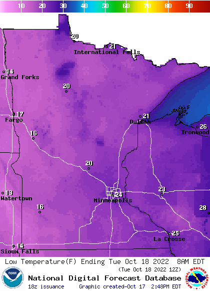 Hard freeze: Minnesota headed for coldest night in 6 months