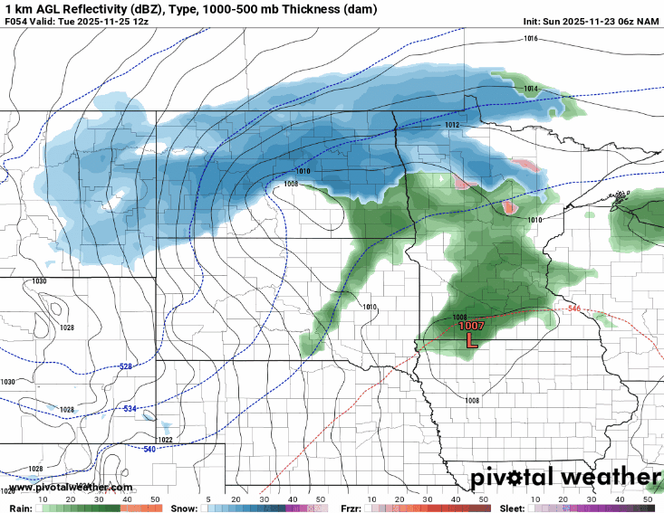 Forecast precipitation Tuesday 6 a.m. to Wednesday 12 p.m.