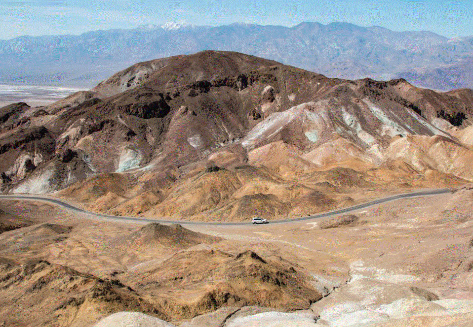 Death Valley National Park is a very hot place in summer
