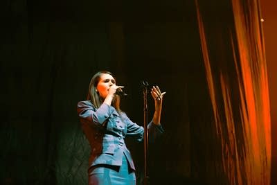 Sienna Spiro performing on stage