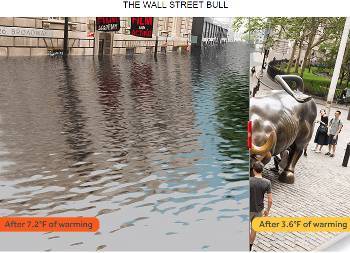 NYC Wall st warming