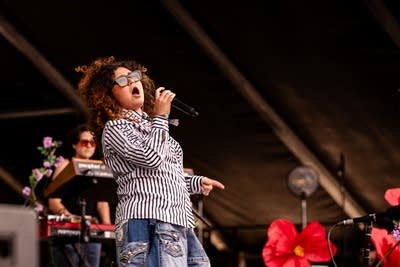 Remi Wolf performing on stage
