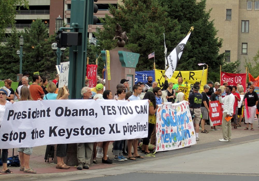 Protesters at American Legion Convention
