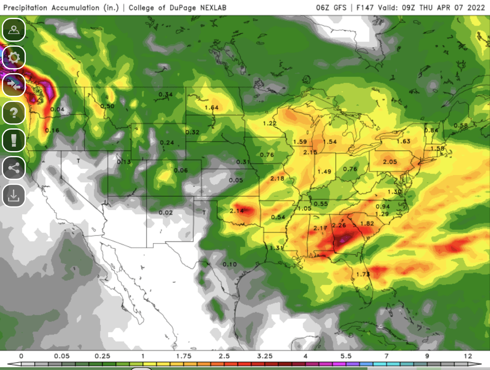 precip next week