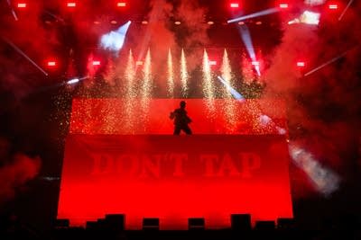 Tyler The Creator performing on stage