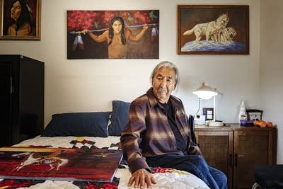 A Native activist, Leonard Peltier