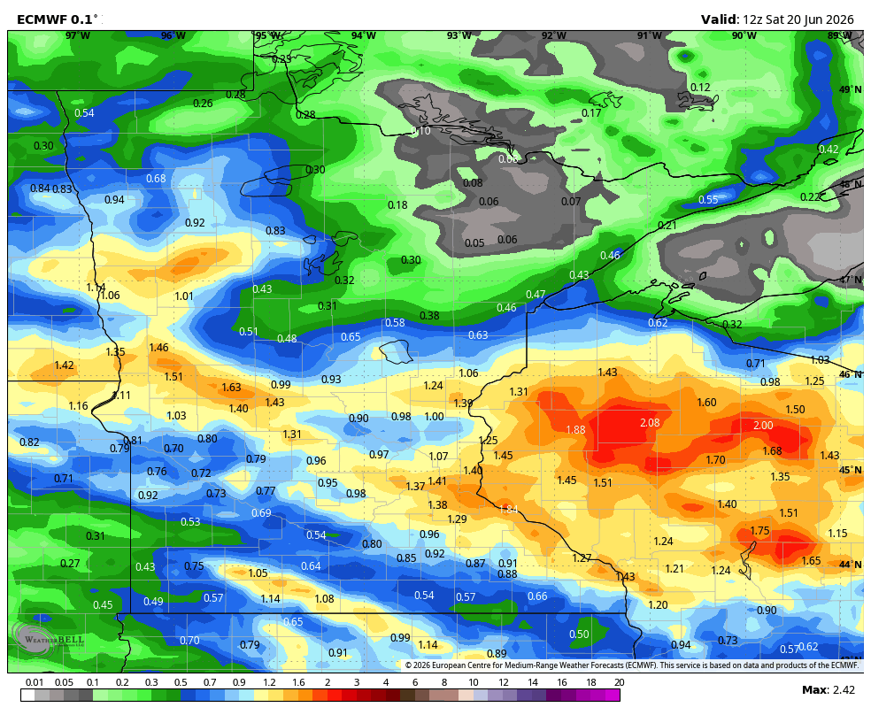 eur rain