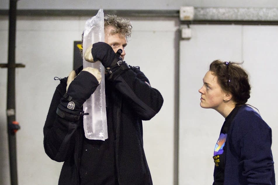 Mari Kvien Brunvoll, right, with Terje Isungset