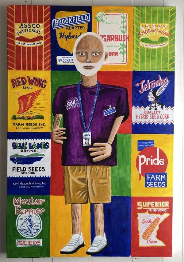 the corn king painting