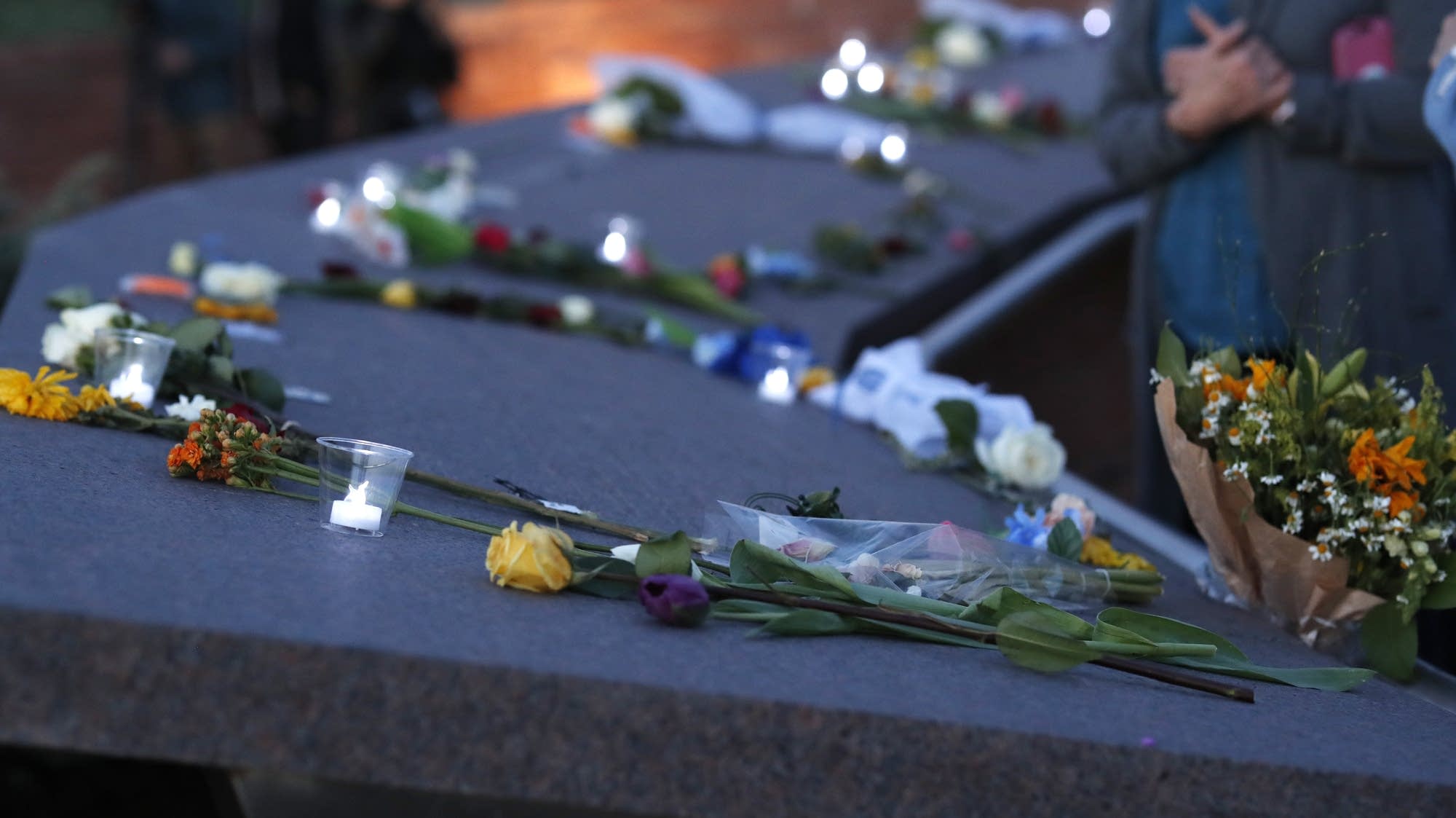 Memorial for the victims of the massacre at Columbine High School