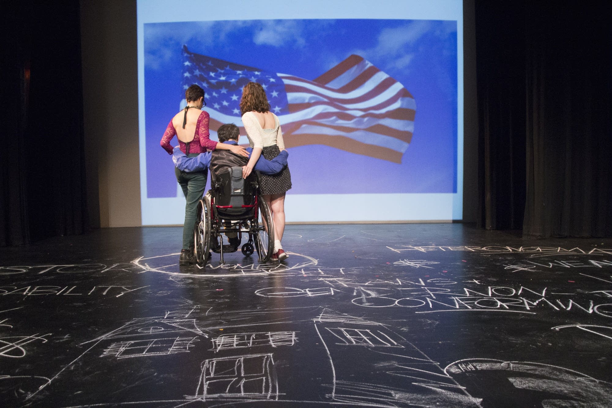 Artists perform in Patrick's Cabaret's "Lightning Rod.
