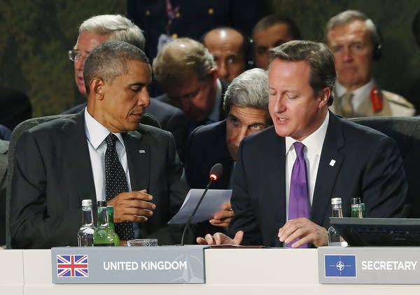 Barack Obama, John Kerry and David Cameron