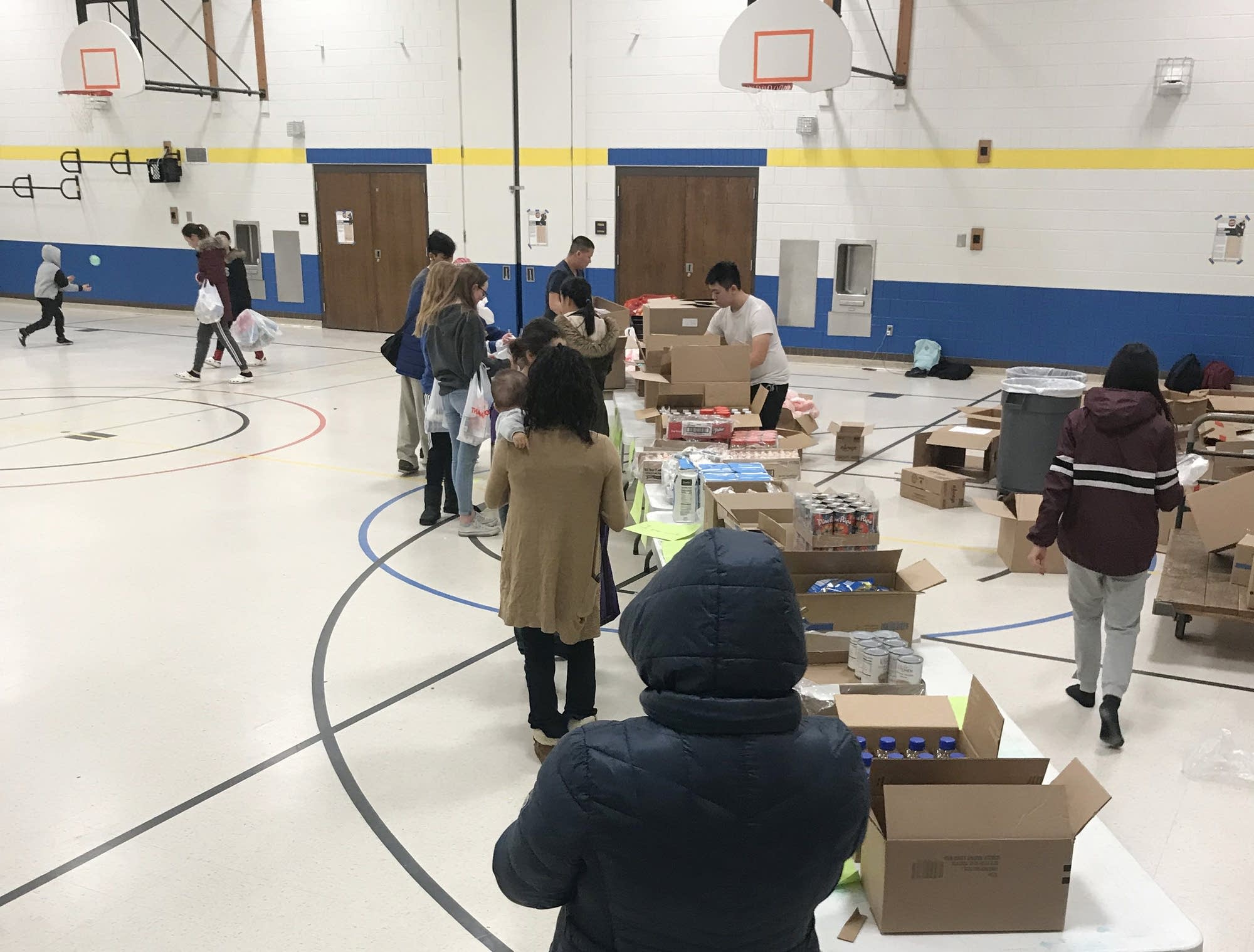 St. Paul Music Academy holds a monthly food shelf for families.