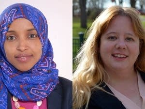 Ilhan Omar and Jennifer Zielinski