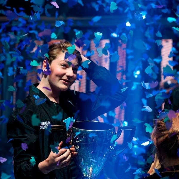 Emil "Nyhrox" Bergquist Pedersen at the 2019 Fortnite World Cup Finals on July 27 in New York City.