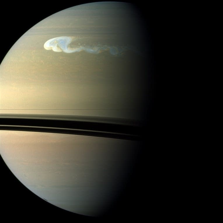 Storm on Saturn