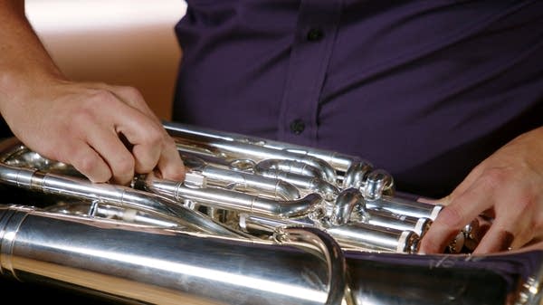 Class Notes thumbnail for a Beginning Band lesson. Includes euphonium player Jacob Grewe of the Minnesota Winds.