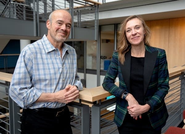 two people posing for a portrait