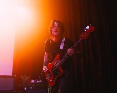 Lana Leone performing on stage