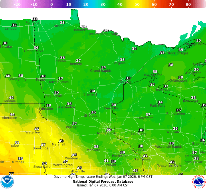 Warmer Wednesday followed by a rain-snow mix Thursday