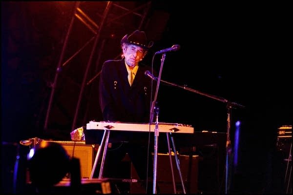 U.S. singer-songwriter Bob Dylan plays the keyboard, performing at the Roskilde Festival on June 30, 2006. The festival draws some 70,000 rock fans, and is the biggest festival in northern Europe, with attractions like Dylan, Morrisey and Roger Waters.